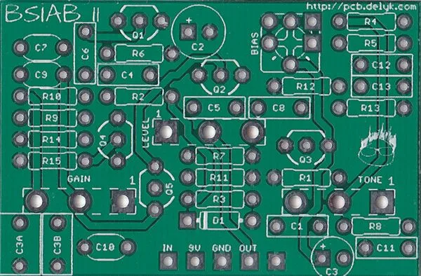 BSIAB2 PCB (Bottom)