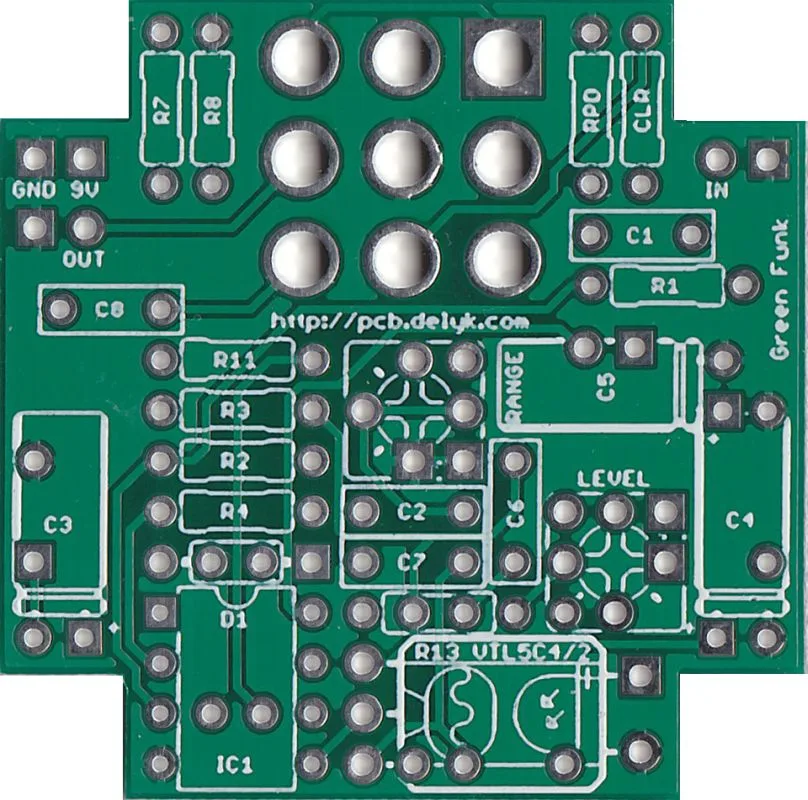 Green Funk PCB (Bottom)
