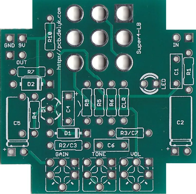 Super4 LB PCB (Bottom)